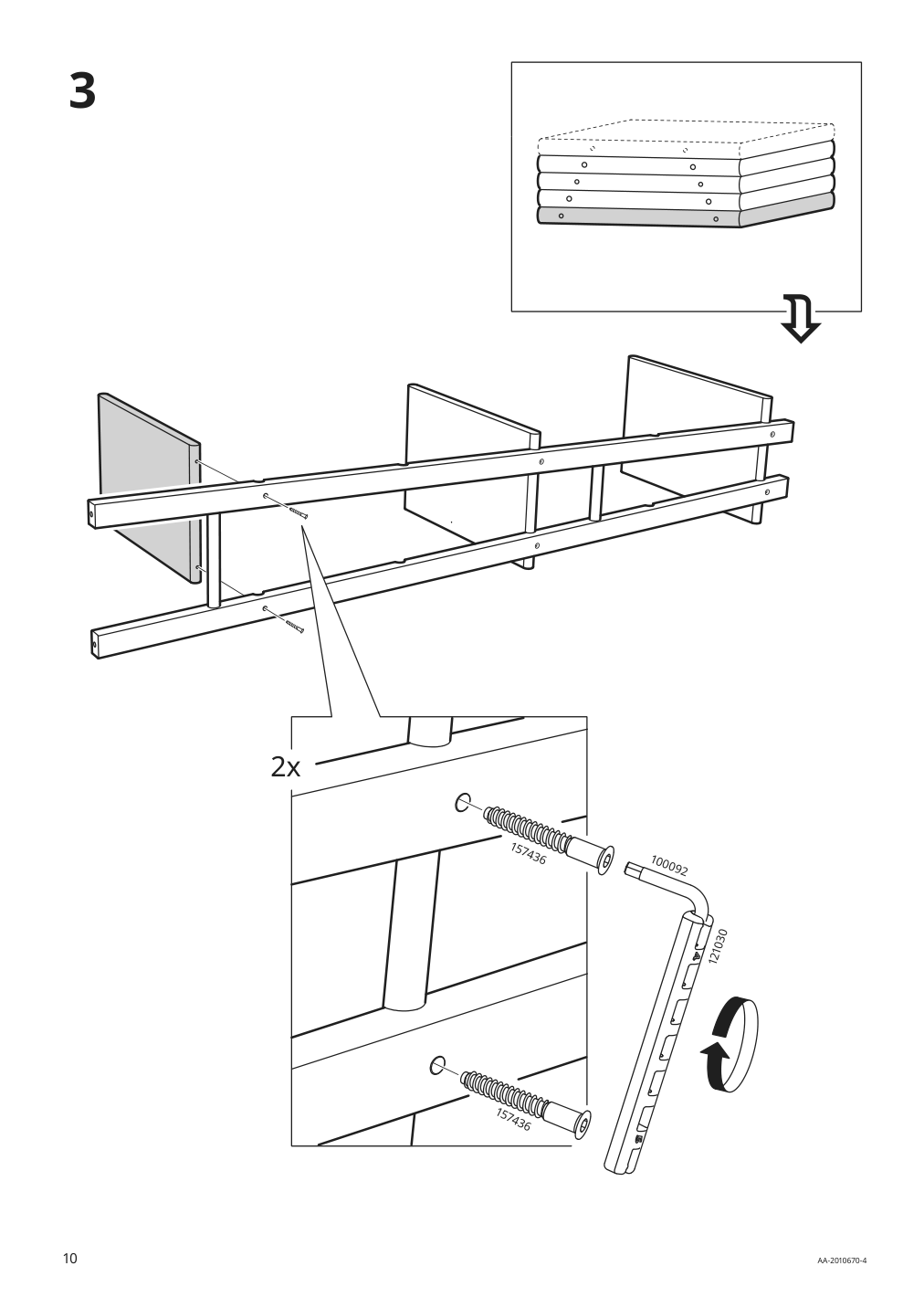 Assembly instructions for IKEA Vilto shelf unit birch | Page 10 - IKEA VILTO shelf unit 903.444.56