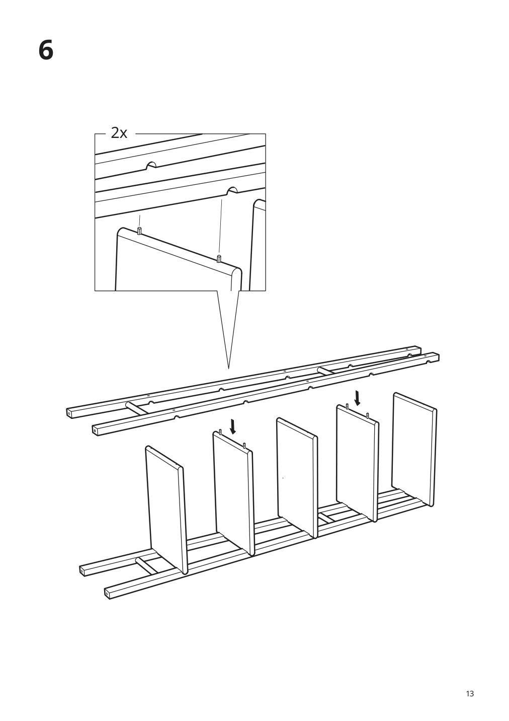 Assembly instructions for IKEA Vilto shelf unit birch | Page 13 - IKEA VILTO shelf unit 903.444.56