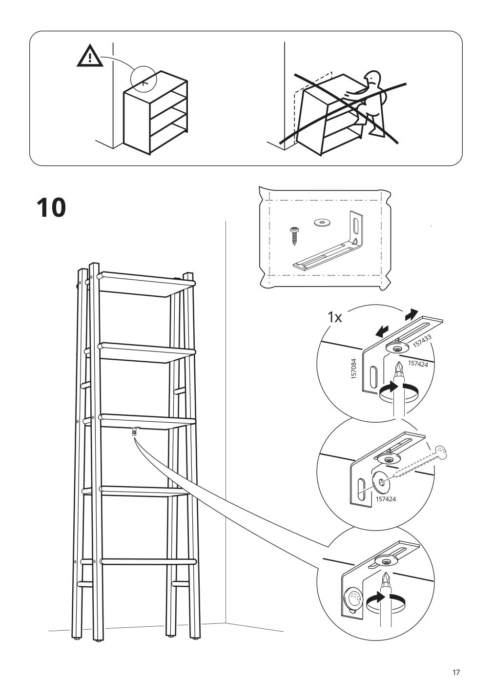 Assembly instructions for IKEA Vilto shelf unit birch | Page 17 - IKEA VILTO shelf unit 903.444.56