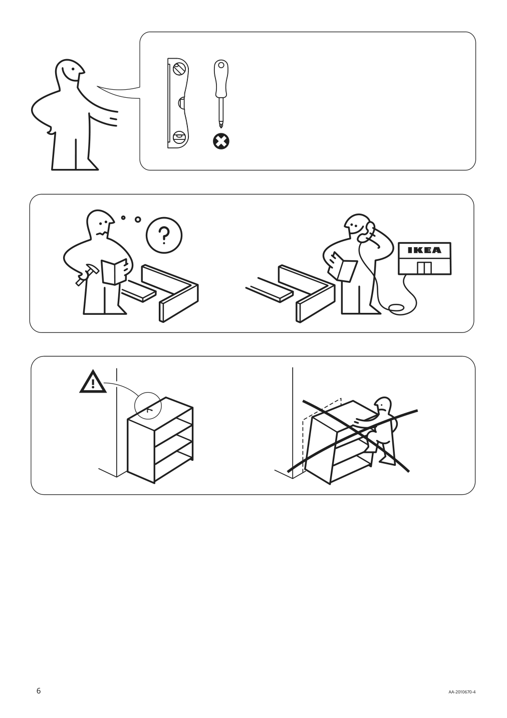 Assembly instructions for IKEA Vilto shelf unit birch | Page 6 - IKEA VILTO shelf unit 903.444.56