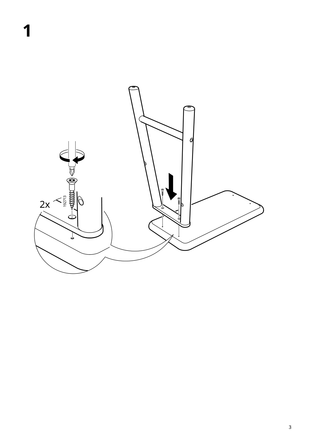 Assembly instructions for IKEA Vilto storage stool birch | Page 3 - IKEA VILTO storage stool 403.444.49