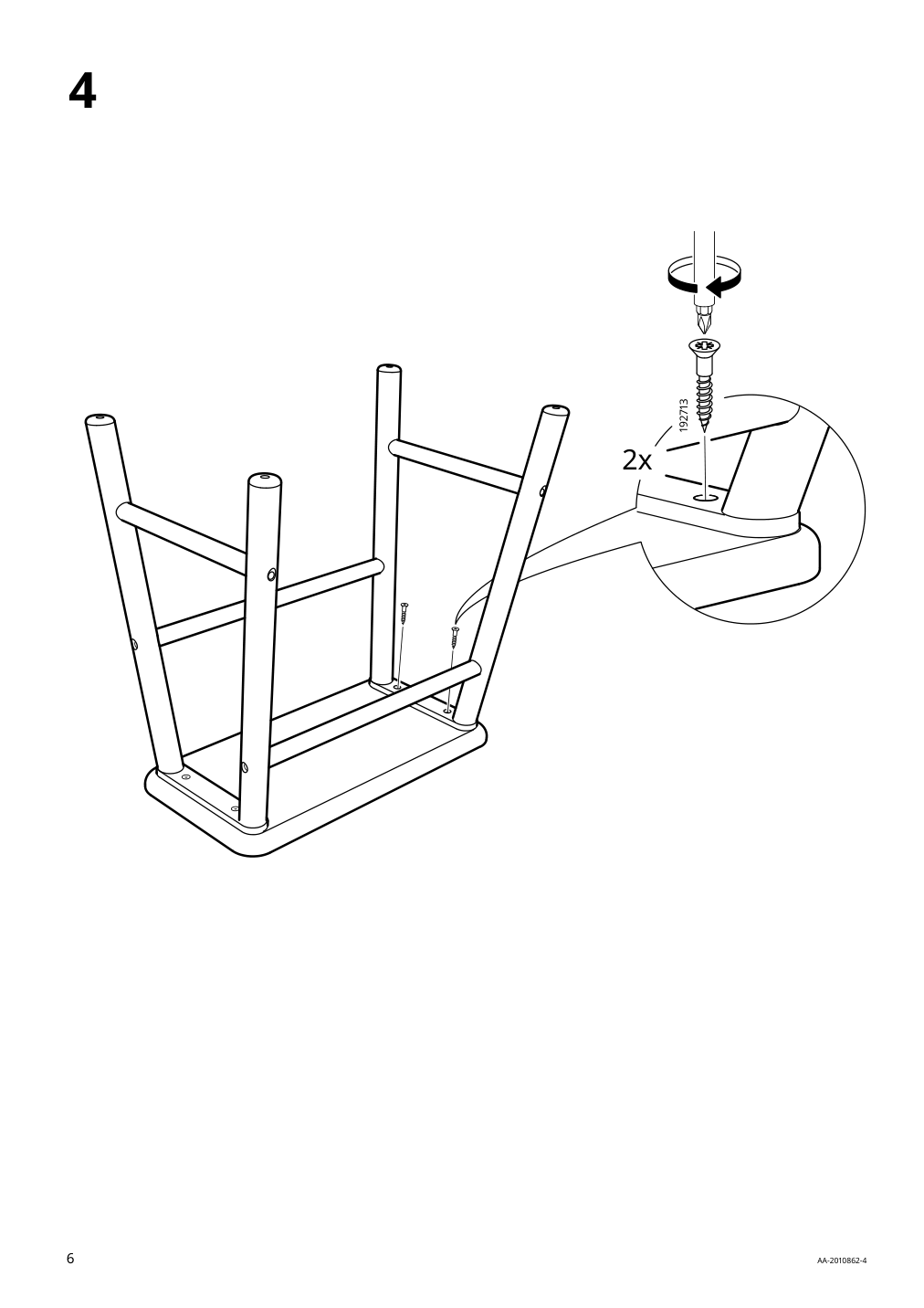 Assembly instructions for IKEA Vilto storage stool birch | Page 6 - IKEA VILTO storage stool 403.444.49