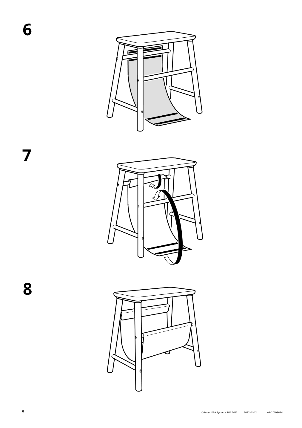 Assembly instructions for IKEA Vilto storage stool birch | Page 8 - IKEA VILTO storage stool 403.444.49