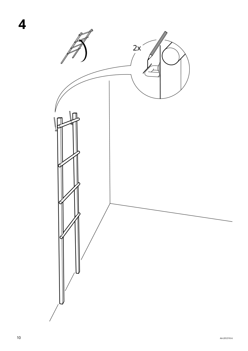 Assembly instructions for IKEA Vilto towel stand birch | Page 10 - IKEA VILTO towel stand 003.444.51