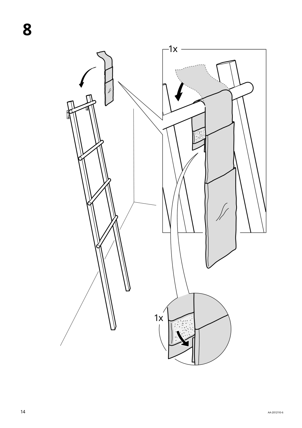 Assembly instructions for IKEA Vilto towel stand birch | Page 14 - IKEA VILTO towel stand 003.444.51