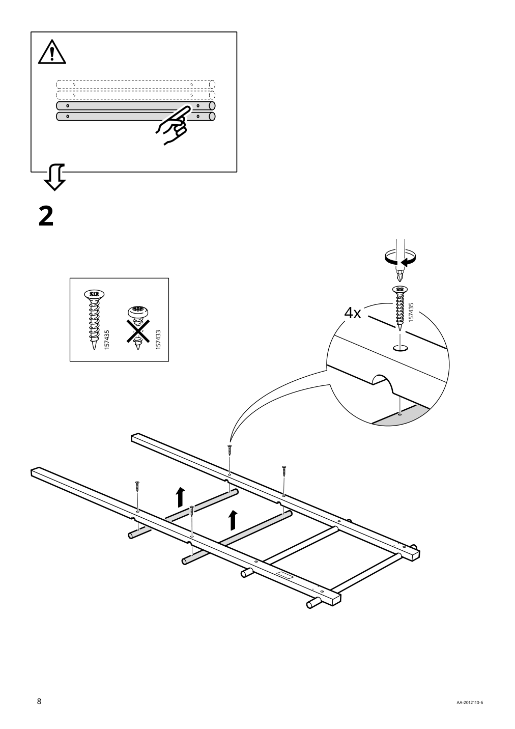 Assembly instructions for IKEA Vilto towel stand birch | Page 8 - IKEA VILTO towel stand 003.444.51