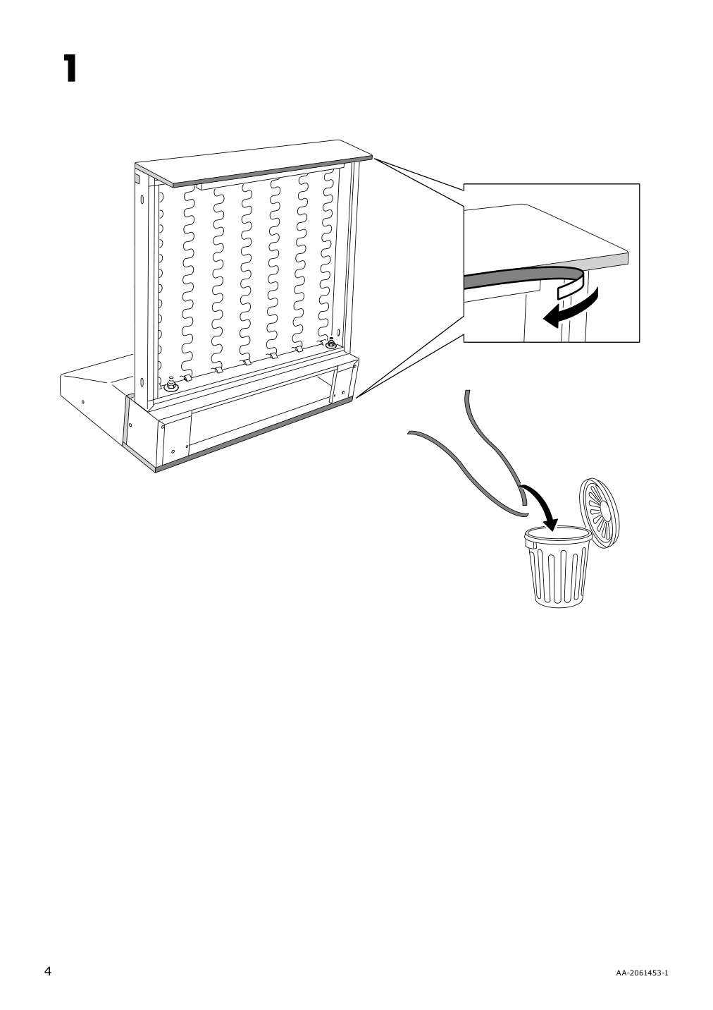 Assembly instructions for IKEA Vimle cover for 1 seat section gunnared dark green | Page 4 - IKEA VIMLE cover for 1-seat section 803.534.51