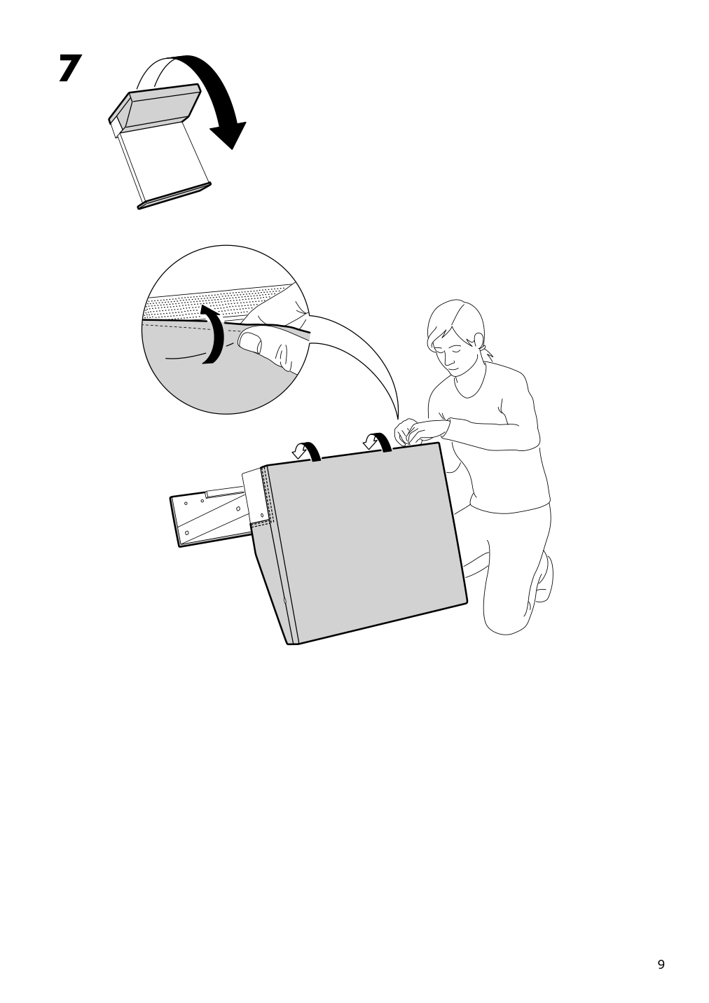 Assembly instructions for IKEA Vimle cover for 1 seat section gunnared dark green | Page 9 - IKEA VIMLE cover for 1-seat section 803.534.51