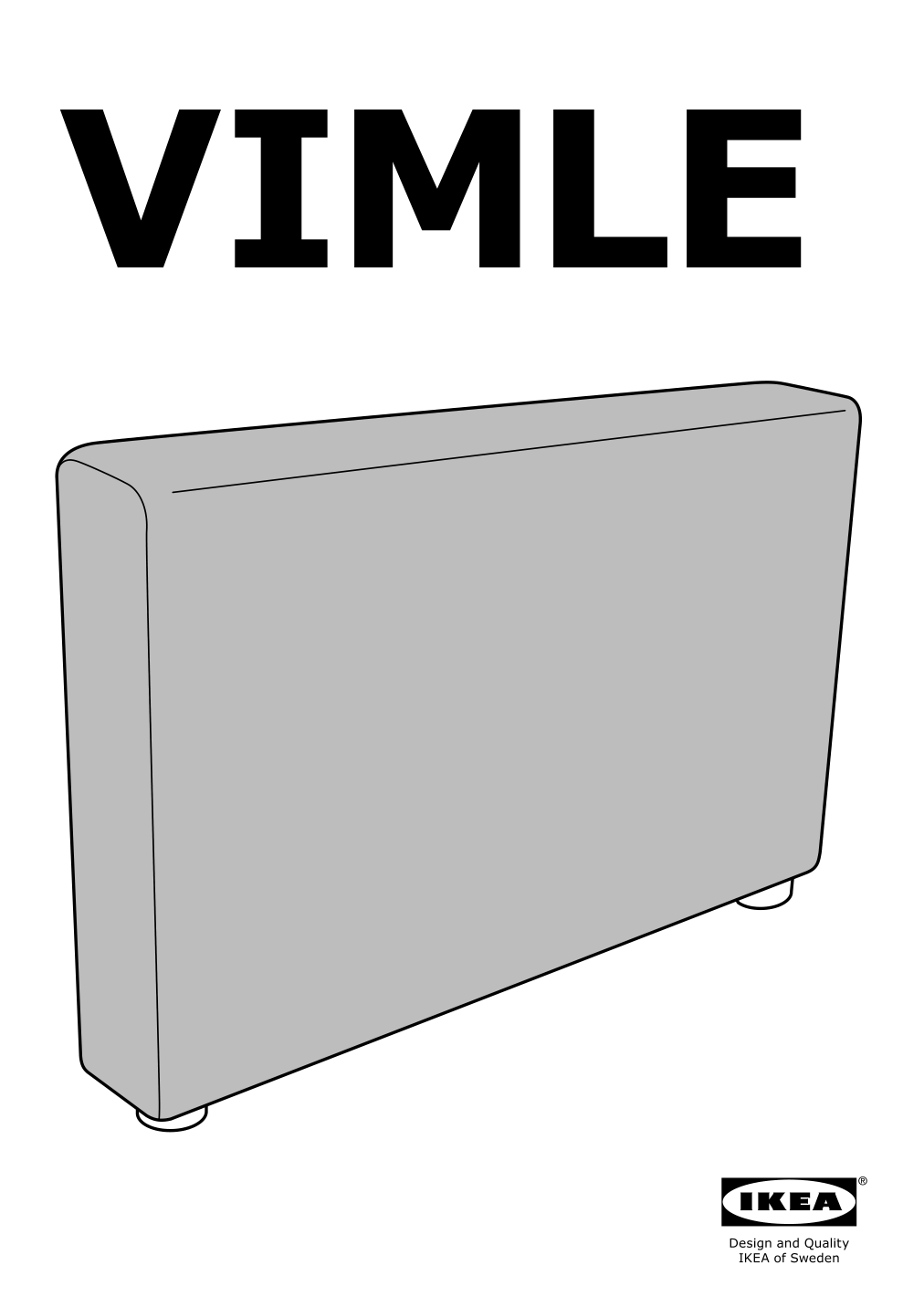 Assembly instructions for IKEA Vimle cover for armrest orrsta golden yellow | Page 1 - IKEA VIMLE cover for armrest 403.510.29