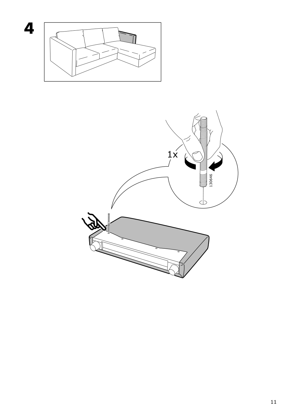 Assembly instructions for IKEA Vimle cover for armrest orrsta golden yellow | Page 11 - IKEA VIMLE cover for armrest 403.510.29