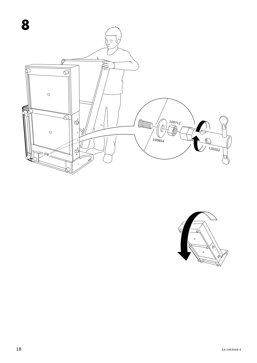 Assembly instructions for IKEA Vimle cover for armrest orrsta golden yellow | Page 18 - IKEA VIMLE cover for armrest 403.510.29