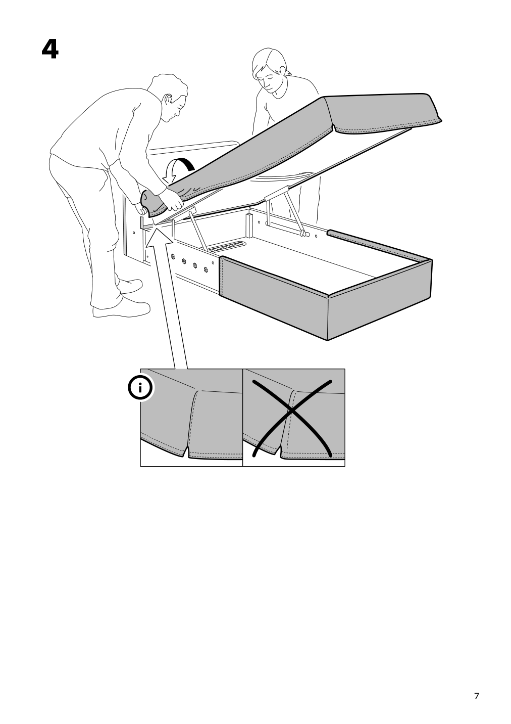 Assembly instructions for IKEA Vimle cover for chaise section gunnared beige | Page 7 - IKEA VIMLE cover for chaise section 703.510.99