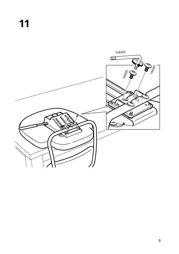 Assembly instructions for IKEA Vimund childs desk chair turquoise | Page 9 - IKEA VIMUND child's desk chair 005.319.66