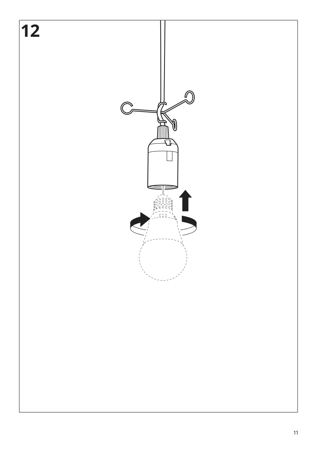 Assembly instructions for IKEA Vindkast pendant lamp white | Page 11 - IKEA VINDKAST pendant lamp 204.505.20