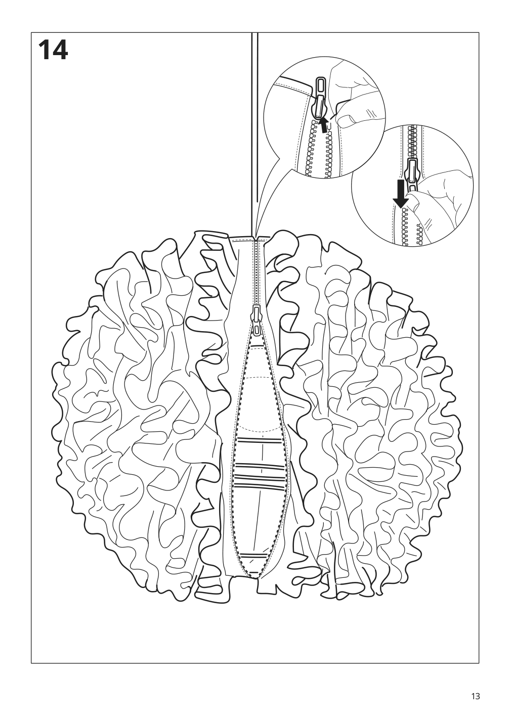 Assembly instructions for IKEA Vindkast pendant lamp white | Page 13 - IKEA VINDKAST pendant lamp 204.505.20