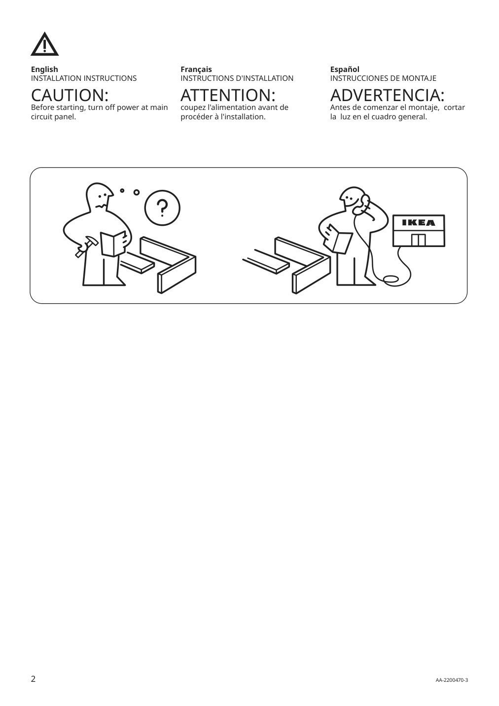 Assembly instructions for IKEA Vindkast pendant lamp white | Page 2 - IKEA VINDKAST pendant lamp 204.505.20