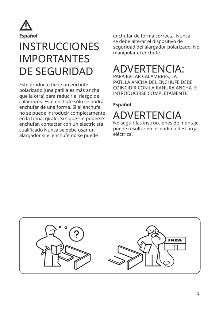 Assembly instructions for IKEA Vindkast table lamp white | Page 3 - IKEA VINDKAST table lamp 205.391.98