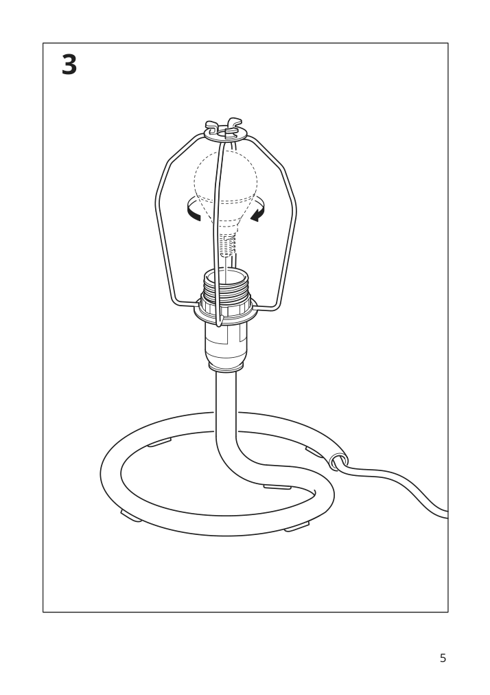 Assembly instructions for IKEA Vindkast table lamp white | Page 5 - IKEA VINDKAST table lamp 205.391.98