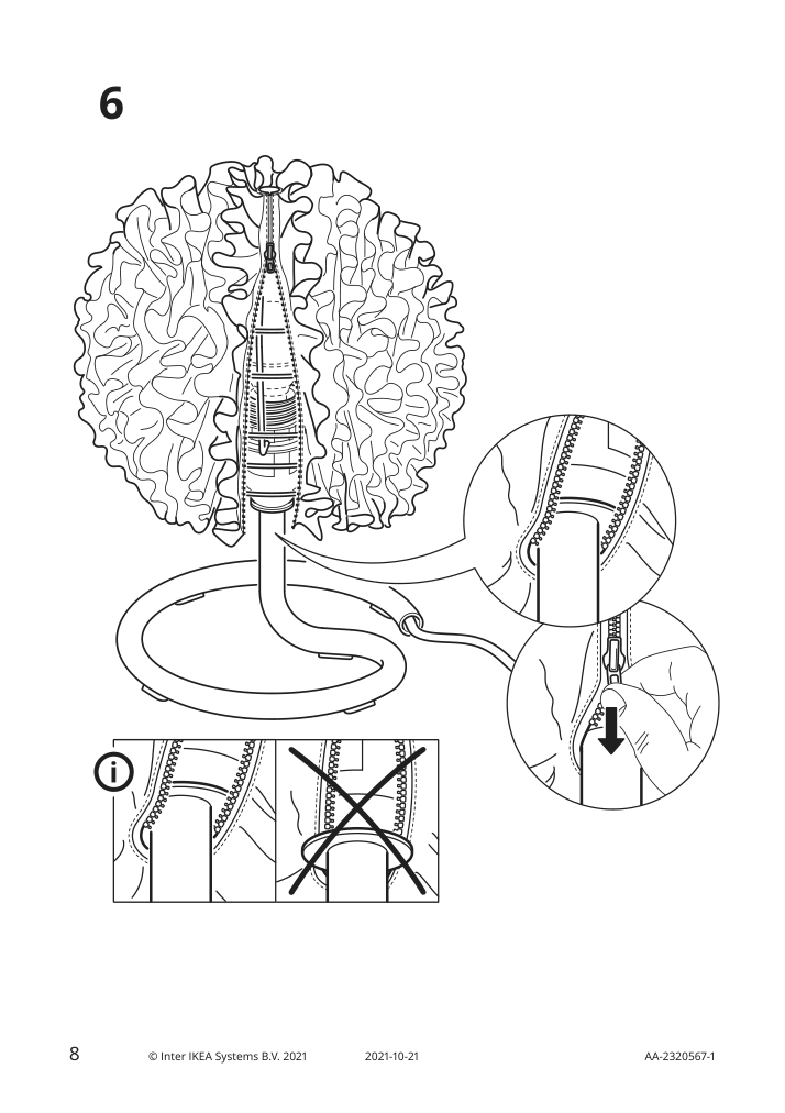Assembly instructions for IKEA Vindkast table lamp white | Page 8 - IKEA VINDKAST table lamp 205.391.98