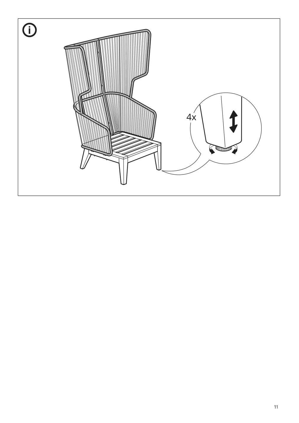 Assembly instructions for IKEA Vingsoen wing chair in outdoor gray | Page 11 - IKEA VINGSÖN wing chair, in/outdoor 694.366.03