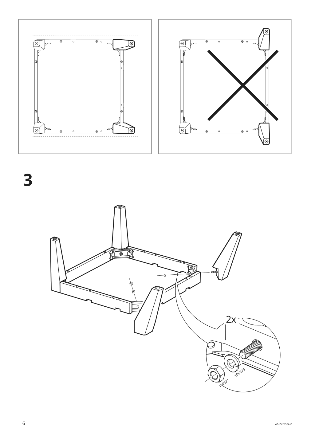 Assembly instructions for IKEA Vingsoen wing chair in outdoor gray | Page 6 - IKEA VINGSÖN wing chair, in/outdoor 694.366.03