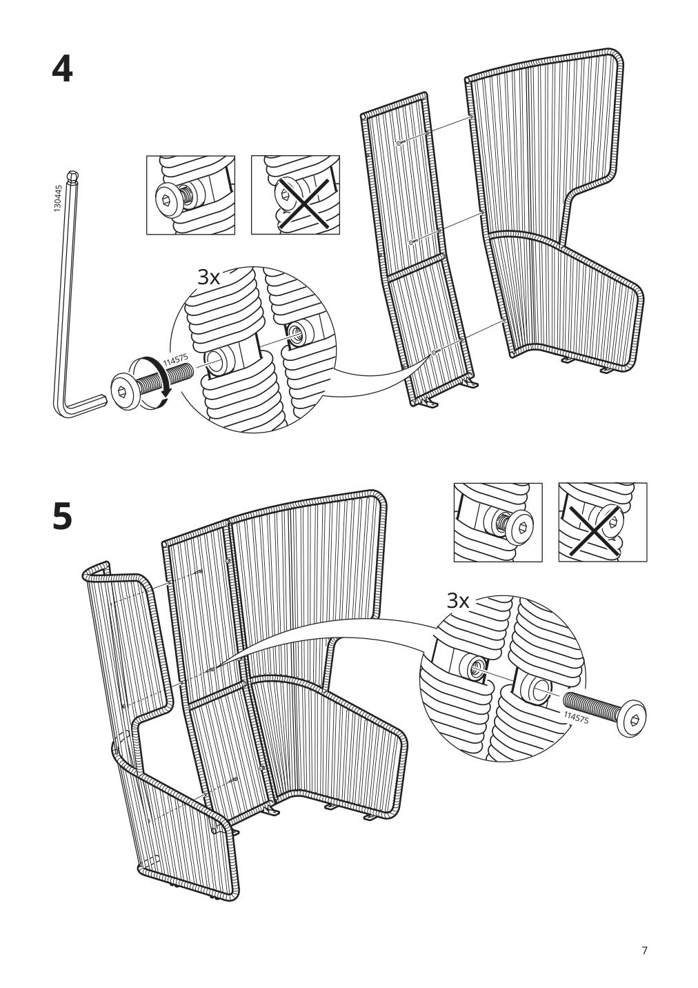 Assembly instructions for IKEA Vingsoen wing chair in outdoor gray | Page 7 - IKEA VINGSÖN wing chair, in/outdoor 694.366.03