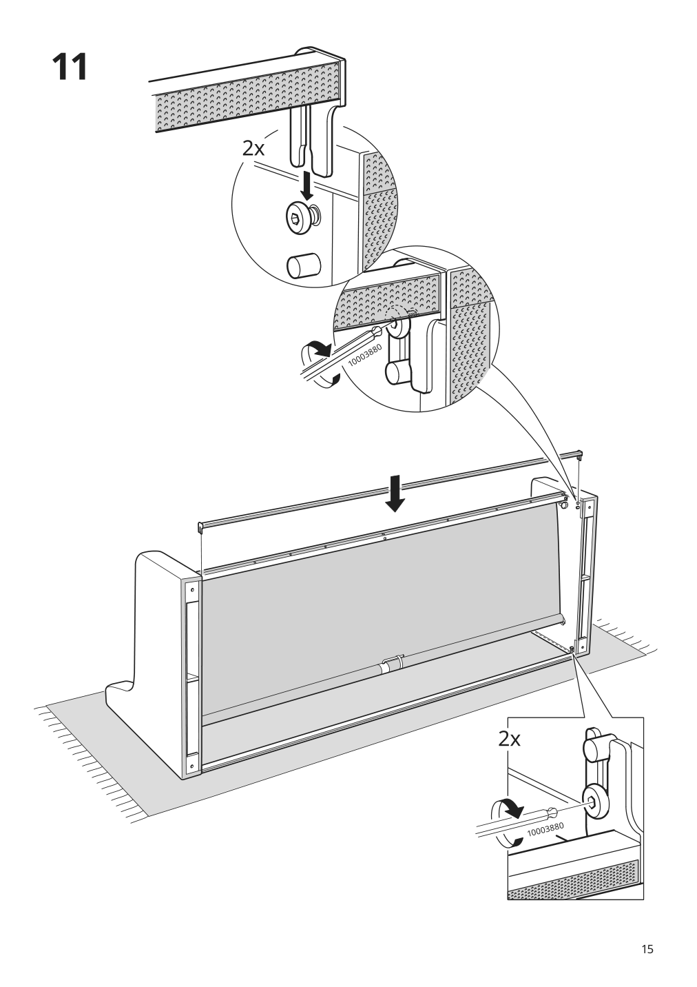 Assembly instructions for IKEA Vinliden sofa section with chaise | Page 15 - IKEA VINLIDEN sofa with chaise 193.046.81