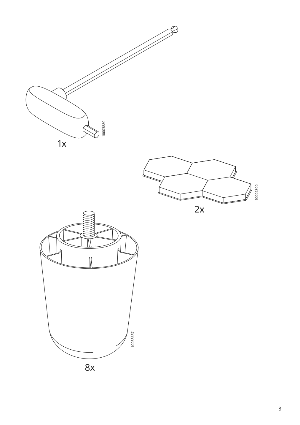 Assembly instructions for IKEA Vinliden sofa section with chaise | Page 3 - IKEA VINLIDEN sofa with chaise 093.046.72