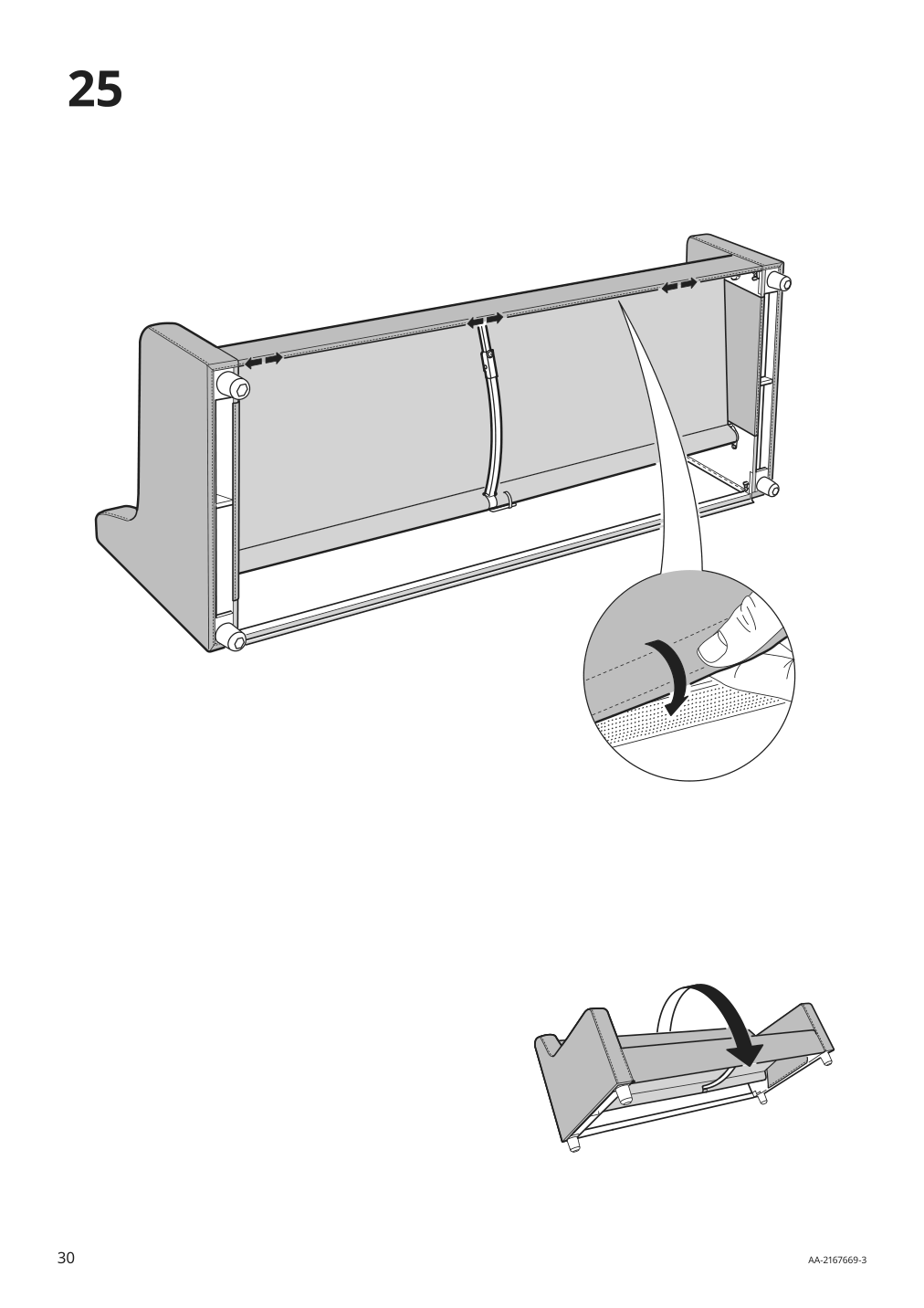 Assembly instructions for IKEA Vinliden sofa section with chaise | Page 30 - IKEA VINLIDEN sofa with chaise 995.555.62