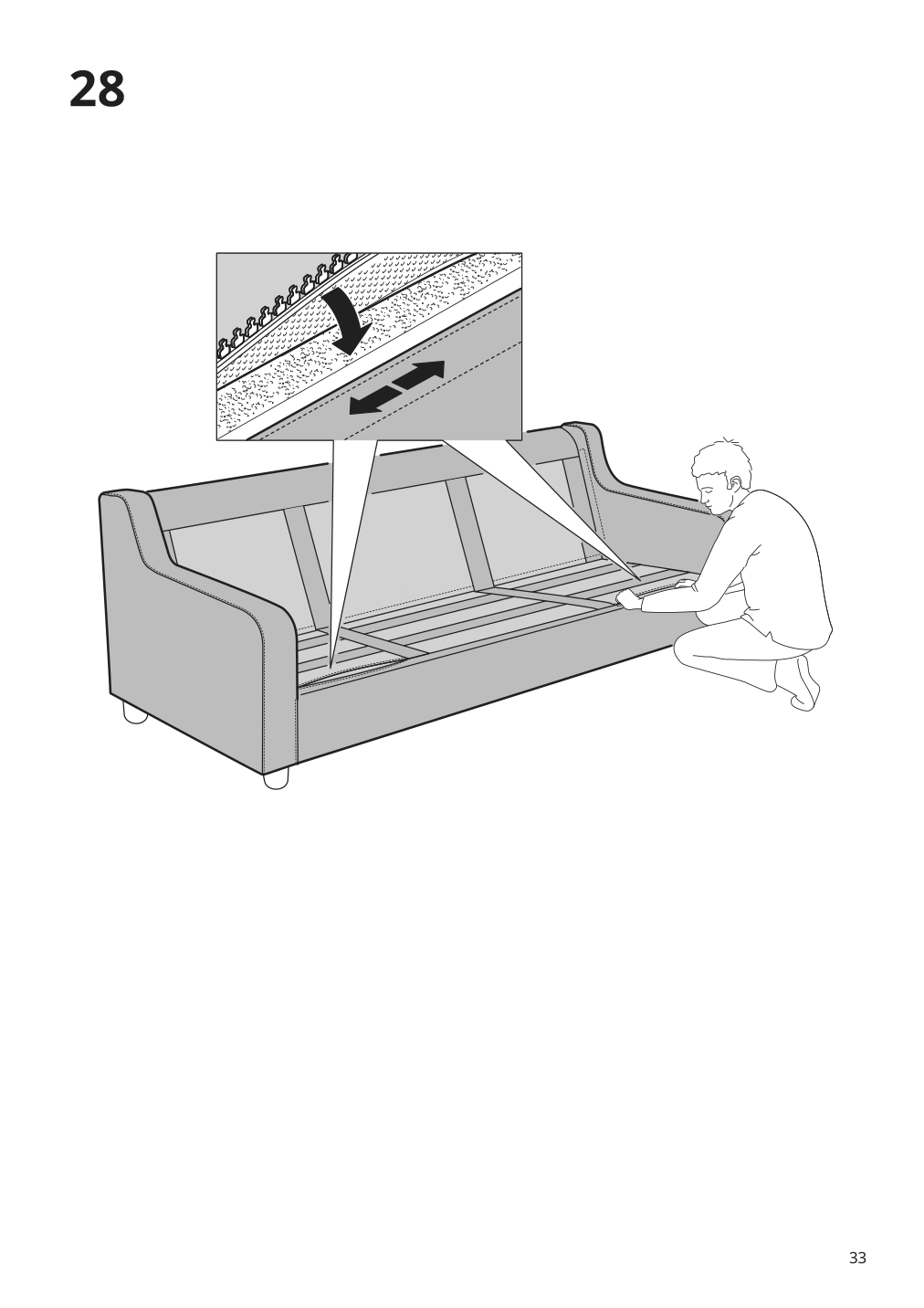 Assembly instructions for IKEA Vinliden sofa section with chaise | Page 33 - IKEA VINLIDEN sofa with chaise 393.046.75