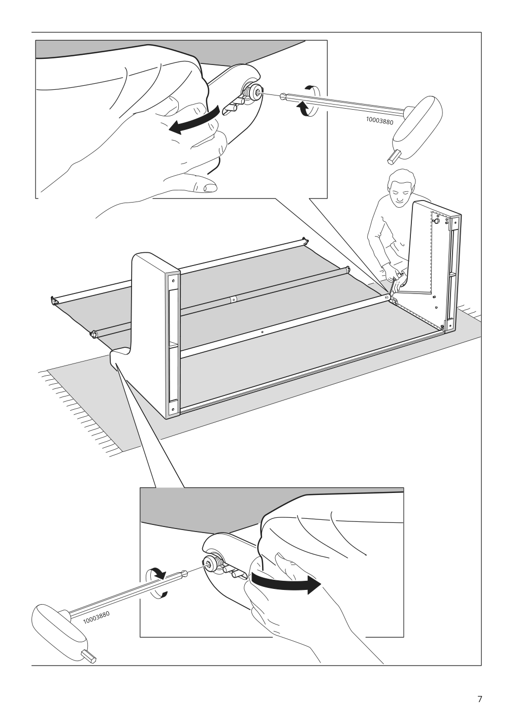 Assembly instructions for IKEA Vinliden sofa section with chaise | Page 7 - IKEA VINLIDEN sofa with chaise 193.046.81