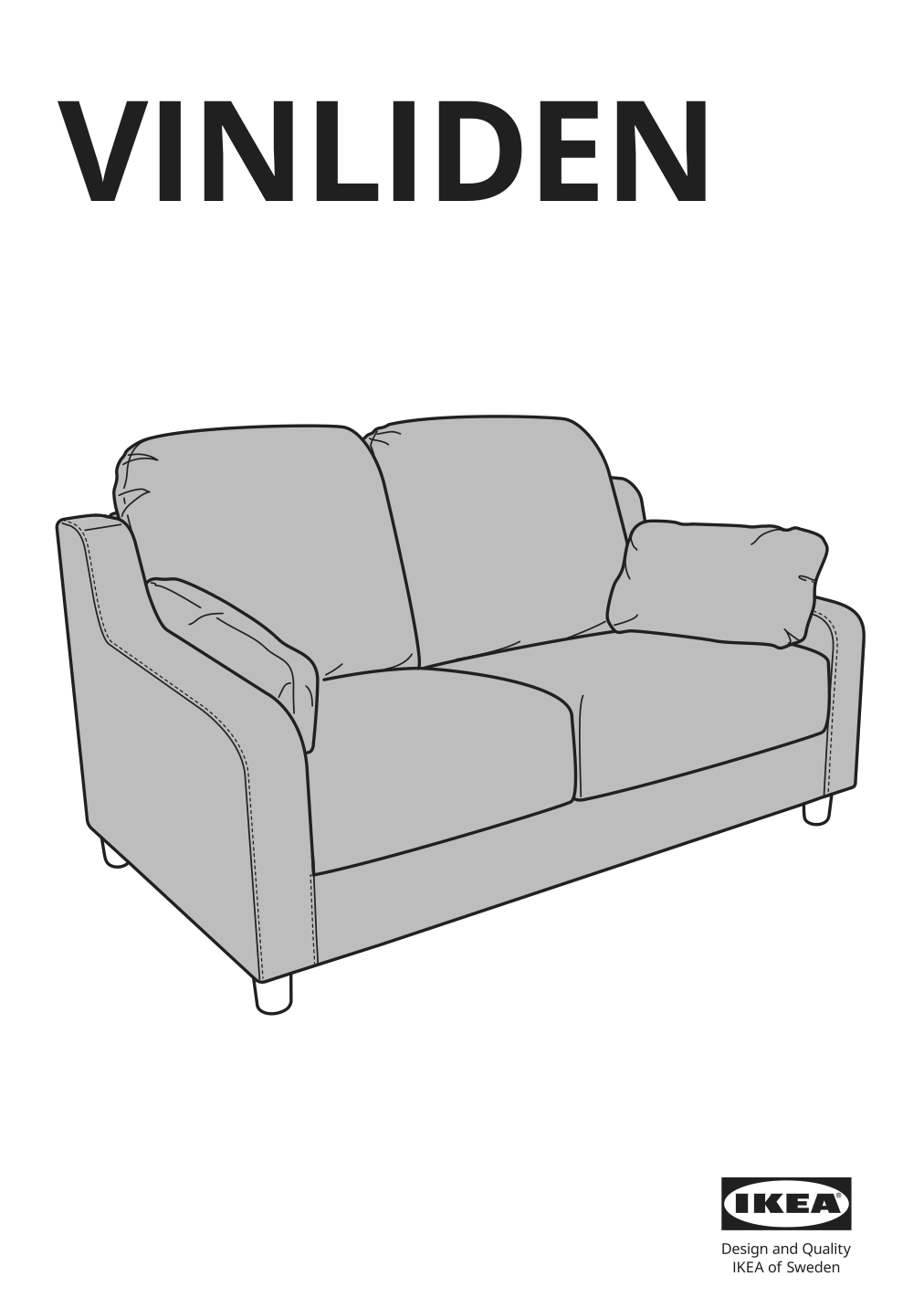 Assembly instructions for IKEA Vinliden sofa section | Page 1 - IKEA VINLIDEN sofa 795.555.39