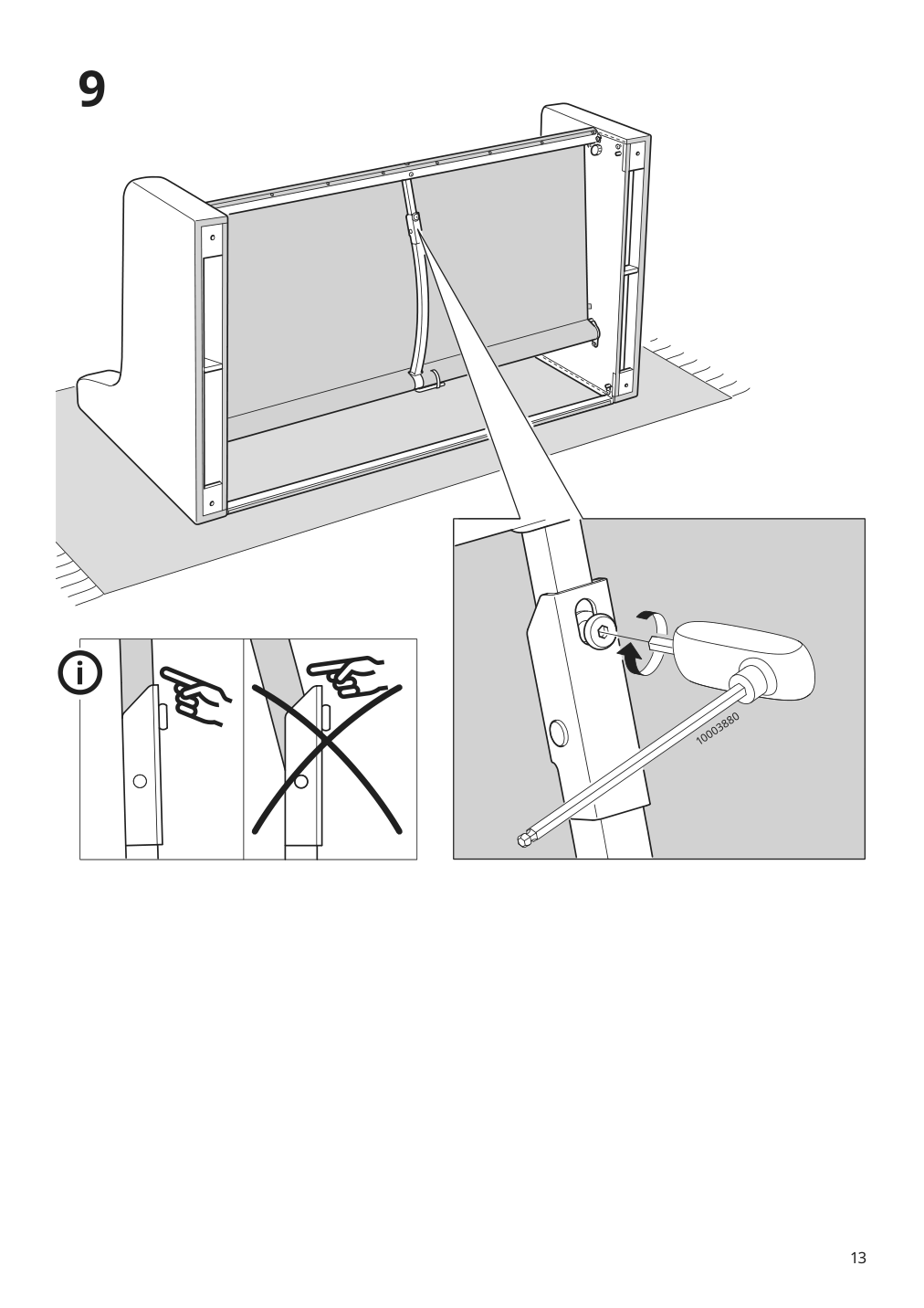 Assembly instructions for IKEA Vinliden sofa section | Page 13 - IKEA VINLIDEN sofa 795.555.39