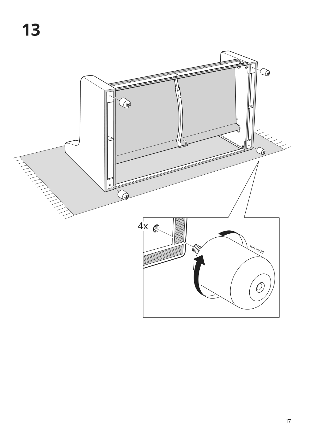 Assembly instructions for IKEA Vinliden sofa section | Page 17 - IKEA VINLIDEN sofa 795.555.39