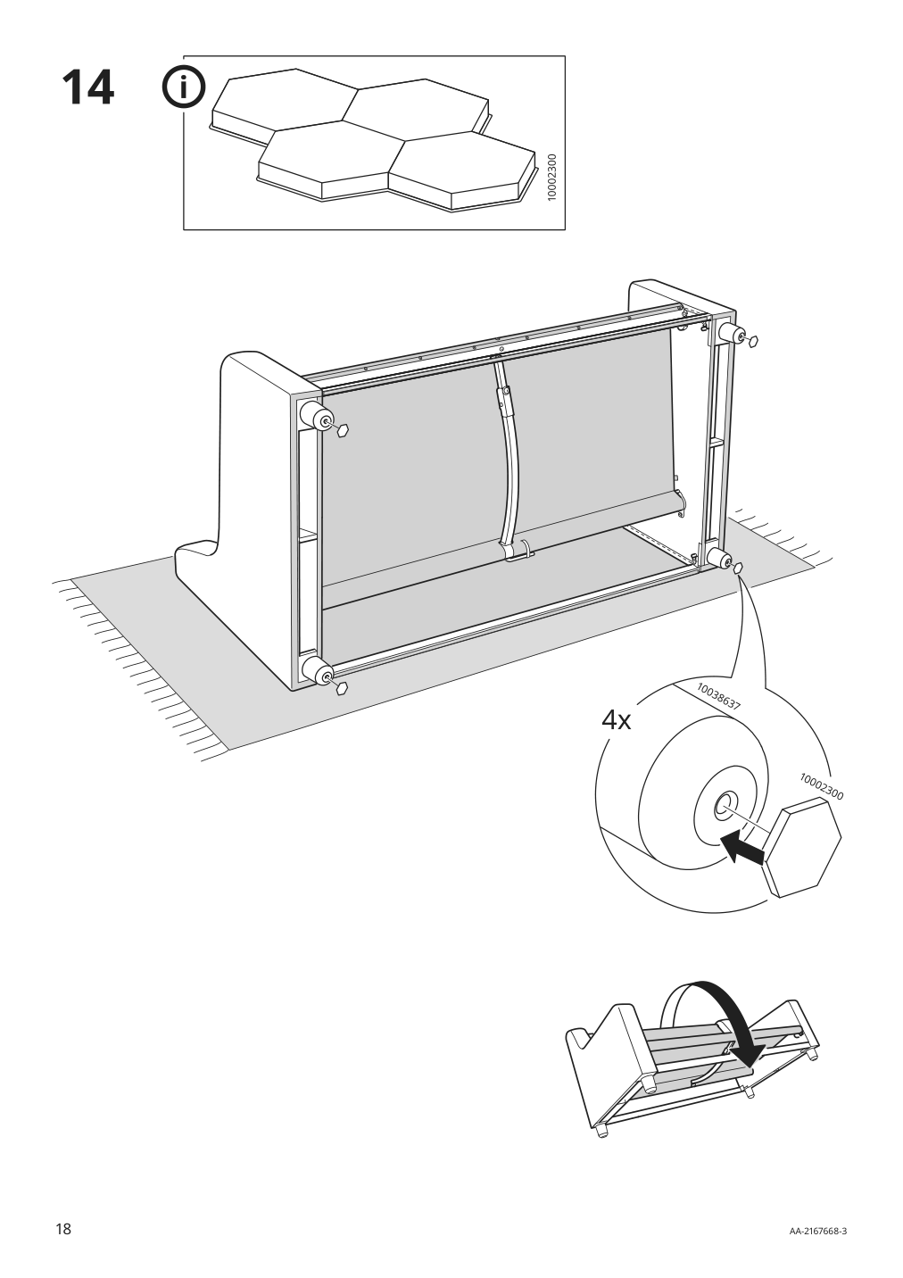 Assembly instructions for IKEA Vinliden sofa section | Page 18 - IKEA VINLIDEN sofa 795.555.39