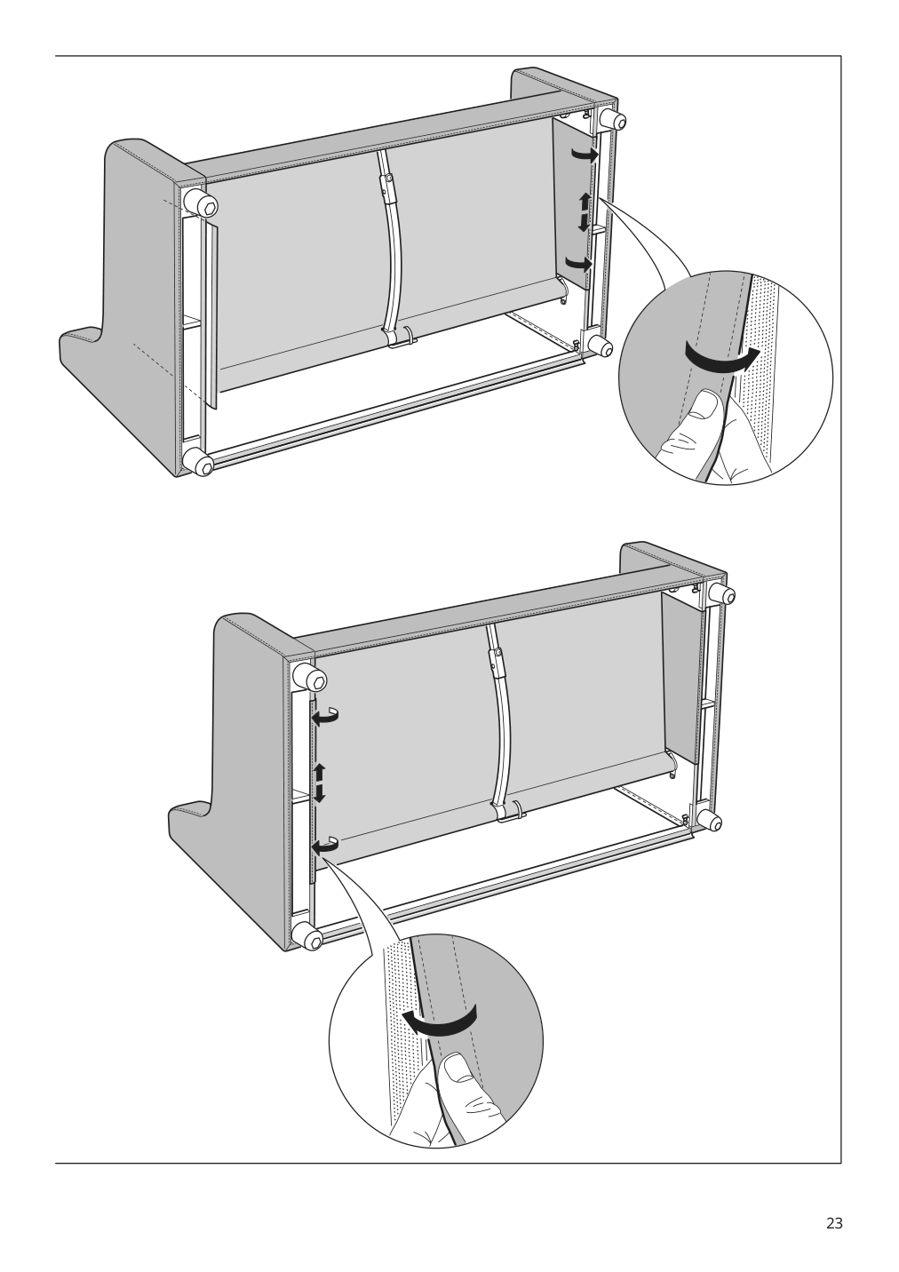 Assembly instructions for IKEA Vinliden sofa section | Page 23 - IKEA VINLIDEN sofa 795.555.39