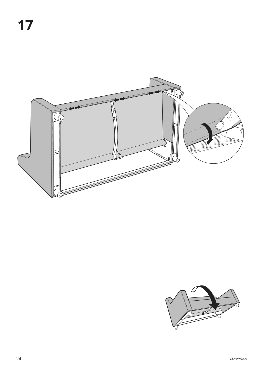 Assembly instructions for IKEA Vinliden sofa section | Page 24 - IKEA VINLIDEN sofa 795.555.39