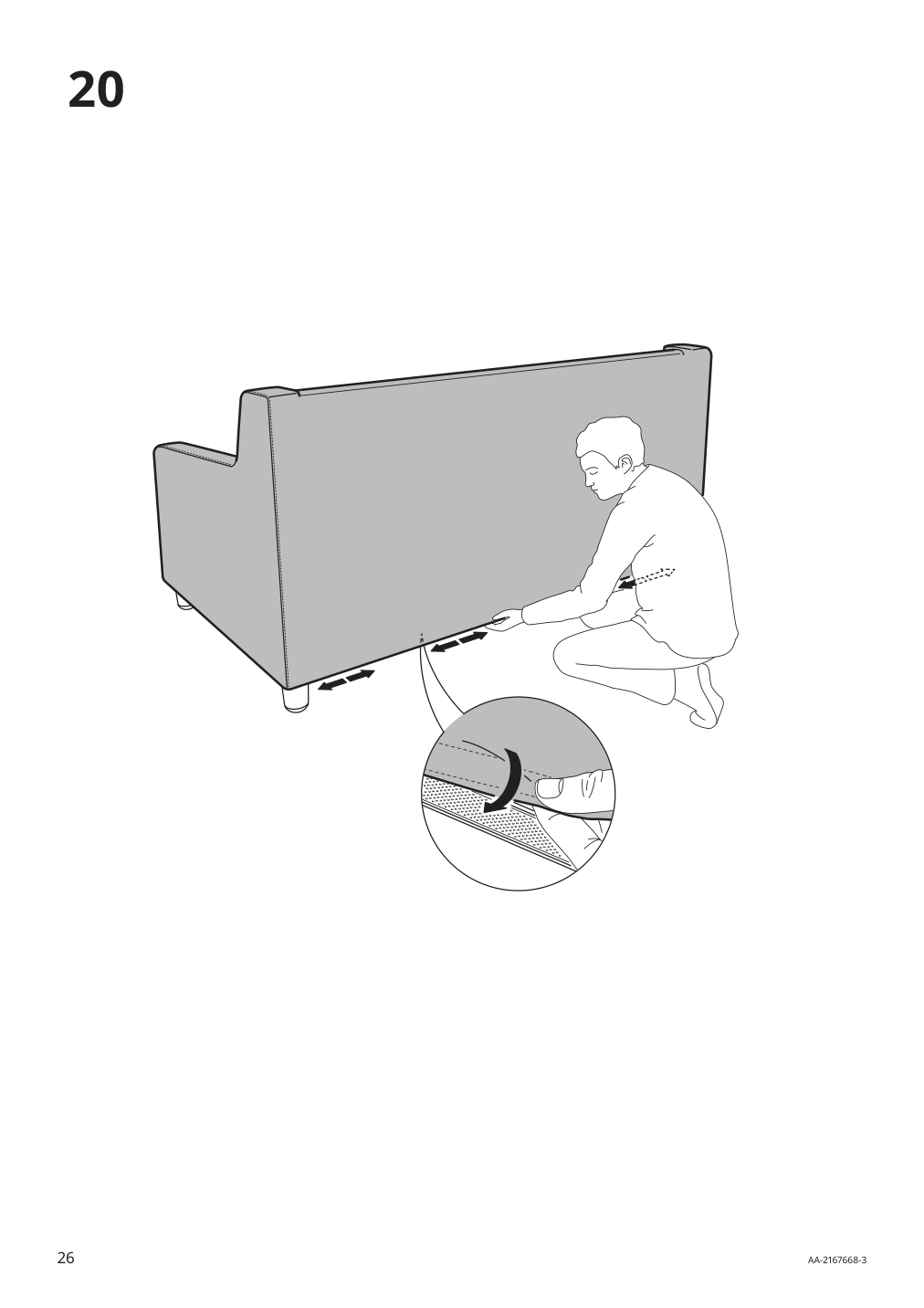 Assembly instructions for IKEA Vinliden sofa section | Page 26 - IKEA VINLIDEN sofa 795.555.39