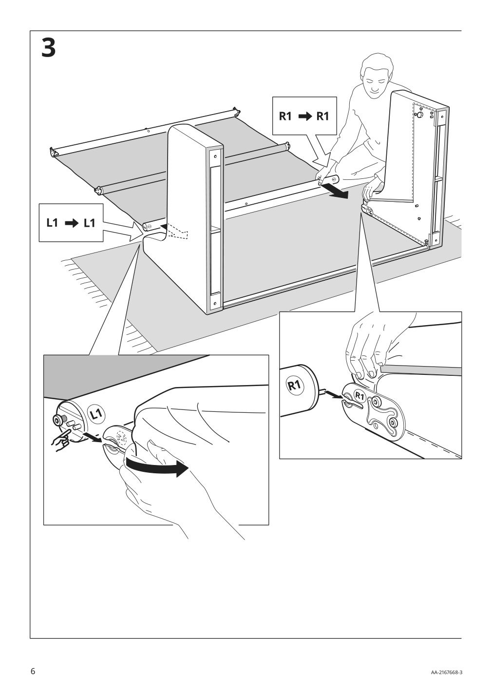 Assembly instructions for IKEA Vinliden sofa section | Page 6 - IKEA VINLIDEN sofa 795.555.39