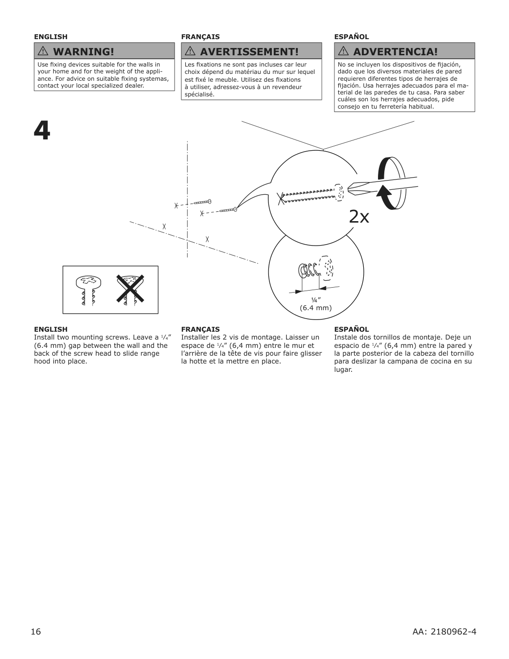 Assembly instructions for IKEA Vinstgivande wall mounted range hood black stainless steel | Page 16 - IKEA VINSTGIVANDE wall mounted range hood 104.621.42