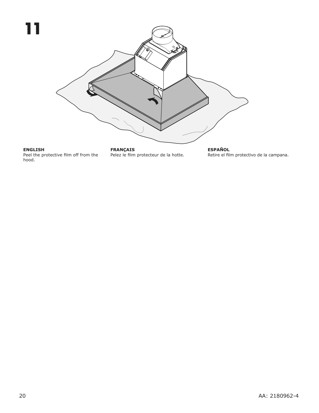 Assembly instructions for IKEA Vinstgivande wall mounted range hood black stainless steel | Page 20 - IKEA VINSTGIVANDE wall mounted range hood 104.621.42