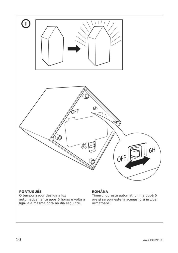 Assembly instructions for IKEA Vinterfest led decorative light battery operated indoor outdoor house white | Page 10 - IKEA VINTERFEST LED decorative light 204.373.50