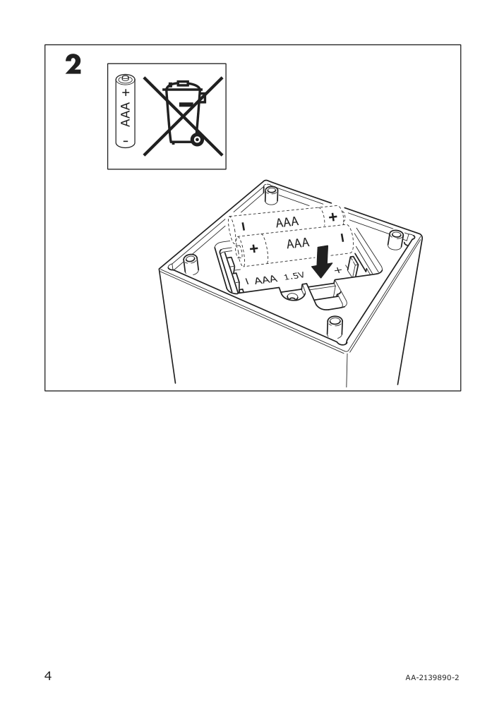 Assembly instructions for IKEA Vinterfest led decorative light battery operated indoor outdoor house white | Page 4 - IKEA VINTERFEST LED decorative light 204.373.50