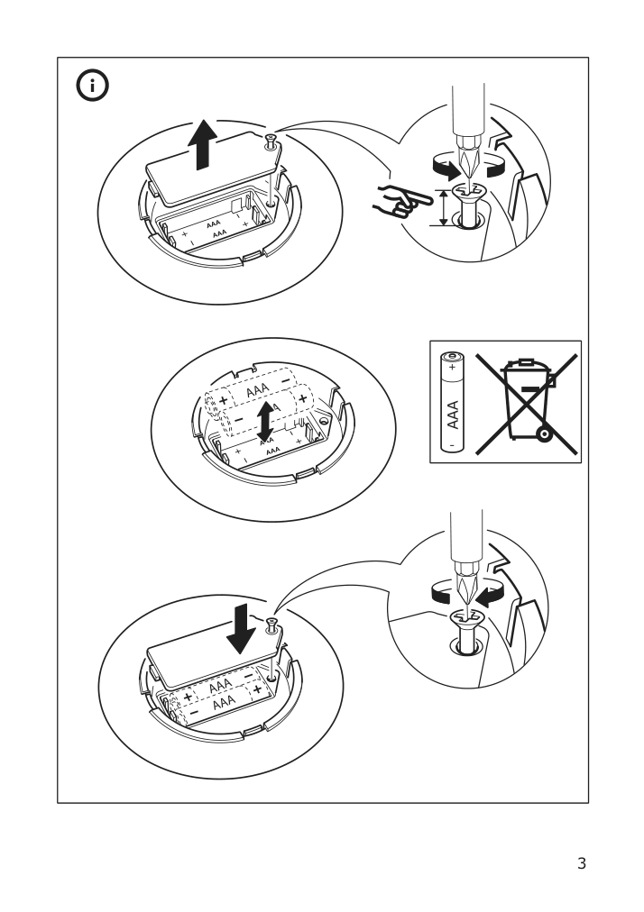 Assembly instructions for IKEA Vinterfest led decorative light battery operated indoor outdoor mushroom white | Page 3 - IKEA VINTERFEST LED decorative light 104.372.04