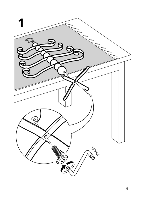 Assembly instructions for IKEA Vinterfint decoration christmas tree shaped pine white | Page 3 - IKEA VINTERFINT decoration 305.532.59