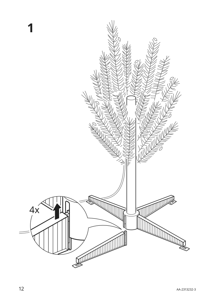 Assembly instructions for IKEA Vinterfint led artificial christmas tree christmas tree | Page 12 - IKEA VINTERFINT LED artificial Christmas tree 805.348.57