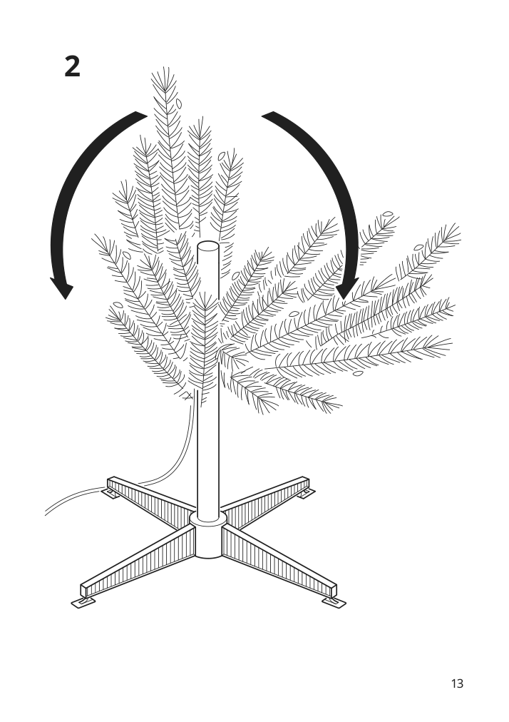 Assembly instructions for IKEA Vinterfint led artificial christmas tree christmas tree | Page 13 - IKEA VINTERFINT LED artificial Christmas tree 805.348.57