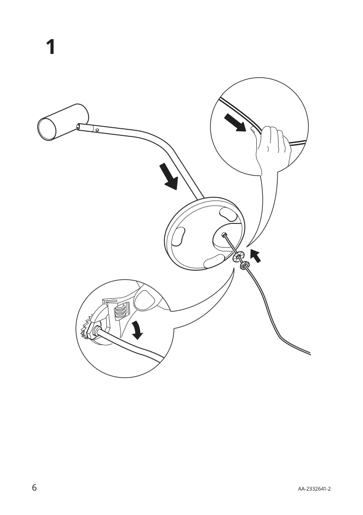 Assembly instructions for IKEA Virrmo work lamp nickel plated | Page 6 - IKEA VIRRMO work lamp 804.713.55