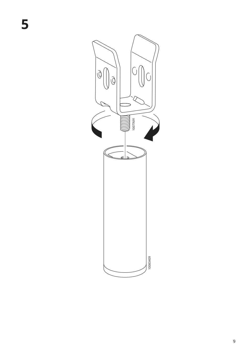 Assembly instructions for IKEA Viskafors sofa lejde light beige | Page 9 - IKEA VISKAFORS sofa 394.433.32