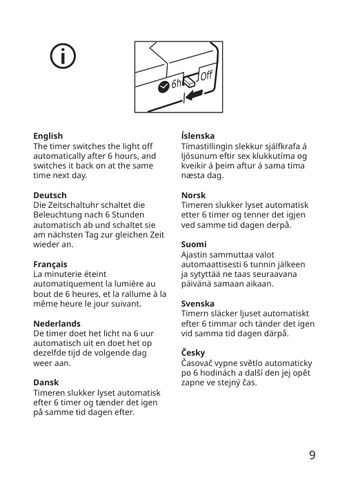 Assembly instructions for IKEA Vissvass led string light with 40 lights indoor battery operated silver color | Page 9 - IKEA VISSVASS LED string light with 40 lights 404.141.02